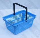 Detail produktu Plastový nákupní košík s 1 držadlem. Světle modrý