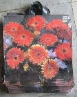 Detail produktu Tašky s motivem květiny gerbery 43x50cm se 2 uchy.