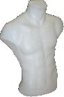 Detail produktu figurína Bysta pánská bílá
