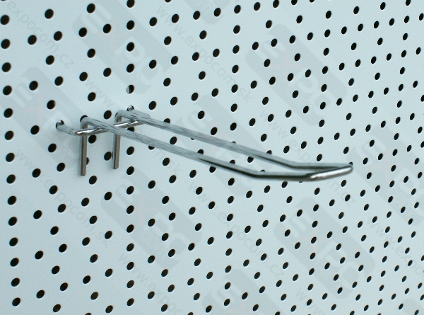 Detail produktu Euro háček 30cm na děrovaný panel -10%SLEVA