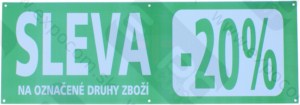 Detail produktu Banner 68x23cm,SLEVA -20%