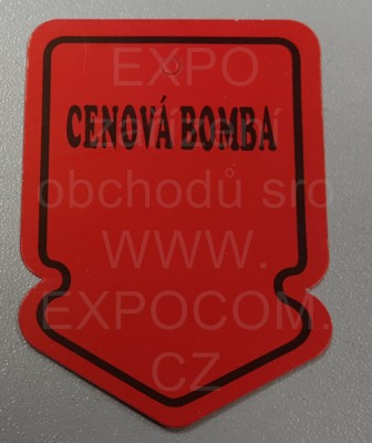 Detail produktu Visačky šipka CENOVÁ BOMBA